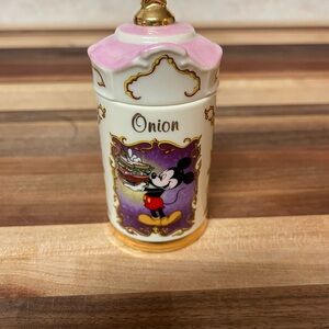Lenox Disney Mickey Mouse Onion Spice Jar | Walt Disney Collection 1995
